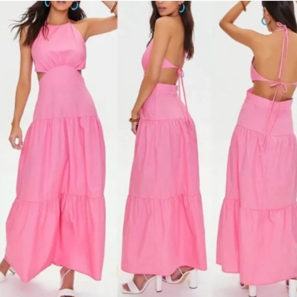Forever 21 Elegant Pink Maxi Dress